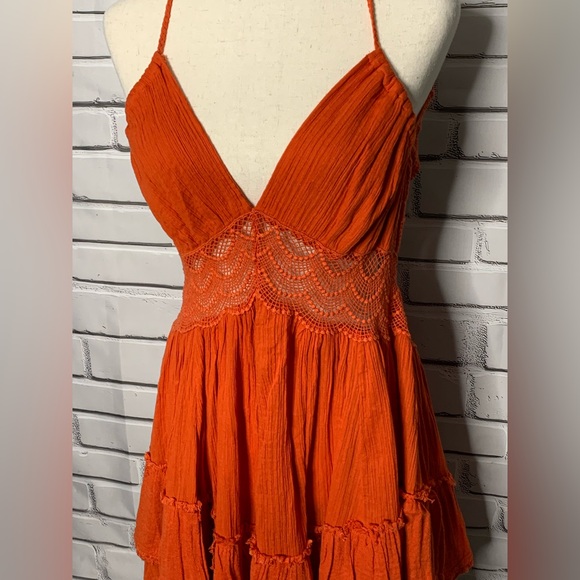 Free People 200 Degrees Lace Embellished Mini Dress - Picture 5 of 10